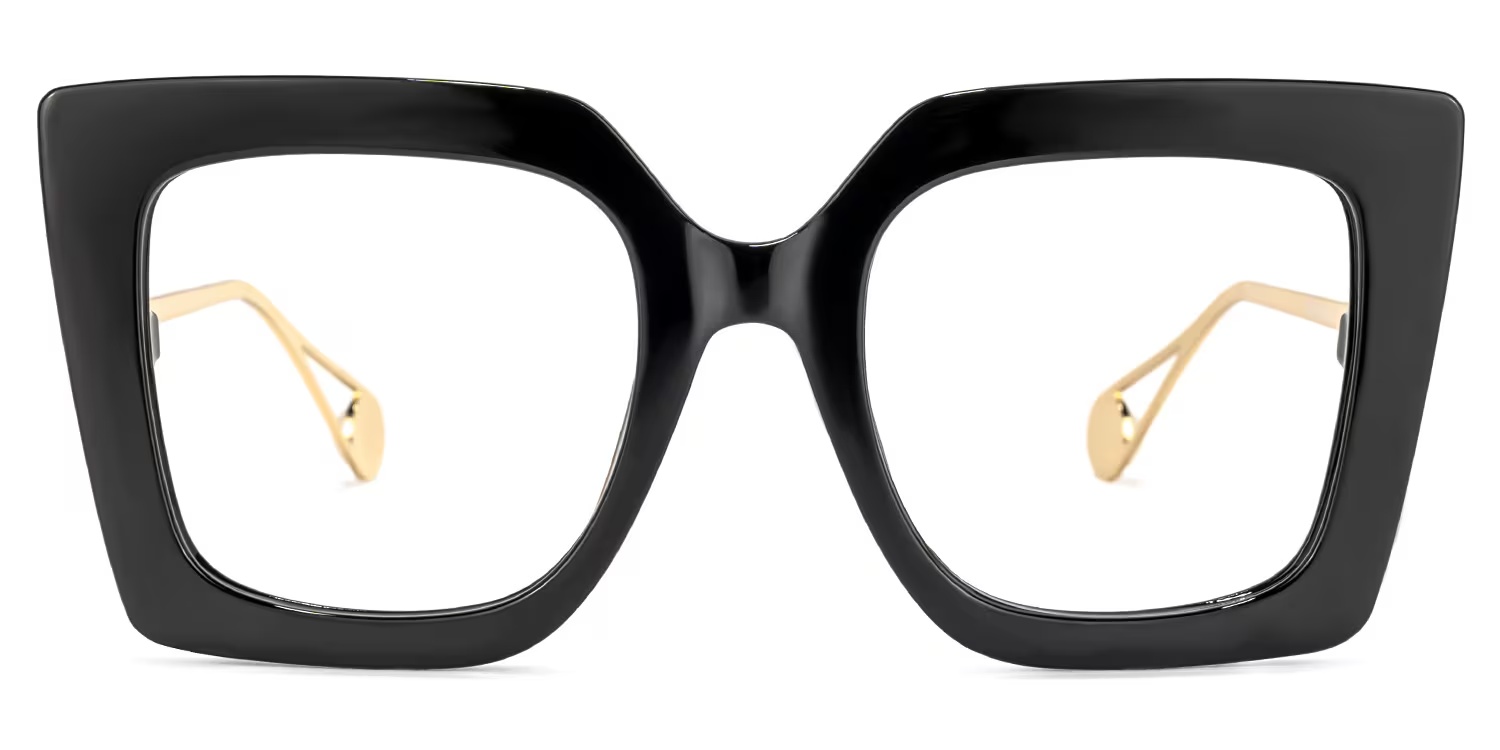 Qatar Glasses - Qatar Square Black Glasses