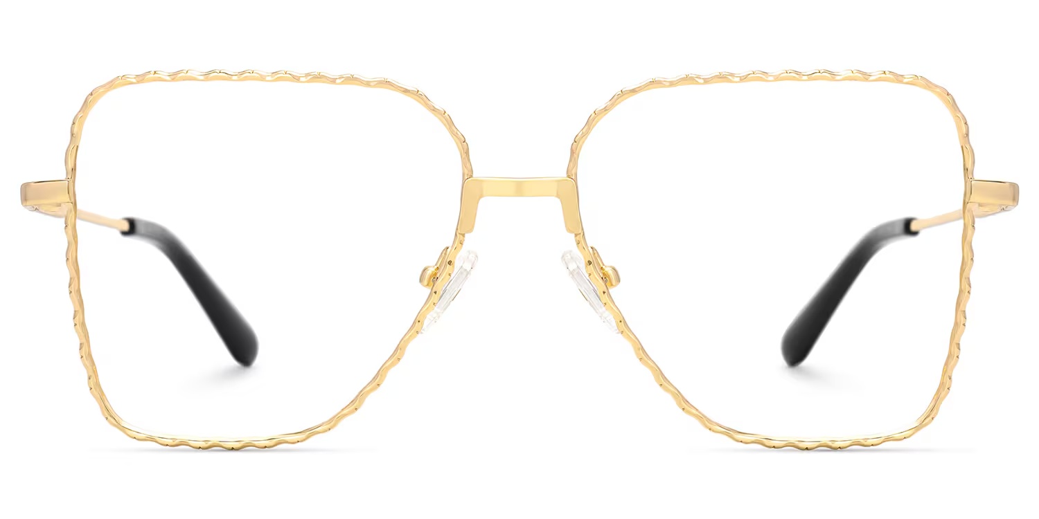 Alisandra Glasses - Alisandra Aviator Gold Glasses