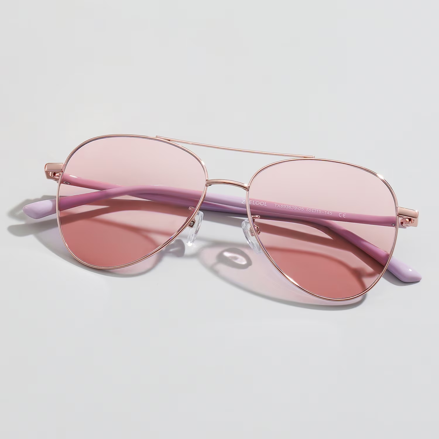 Paige Glasses - Paige Aviator Rose - Gold Sunglasses