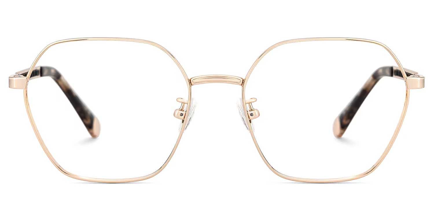 Dunbar Glasses - Dunbar Geometric Gold Glasses