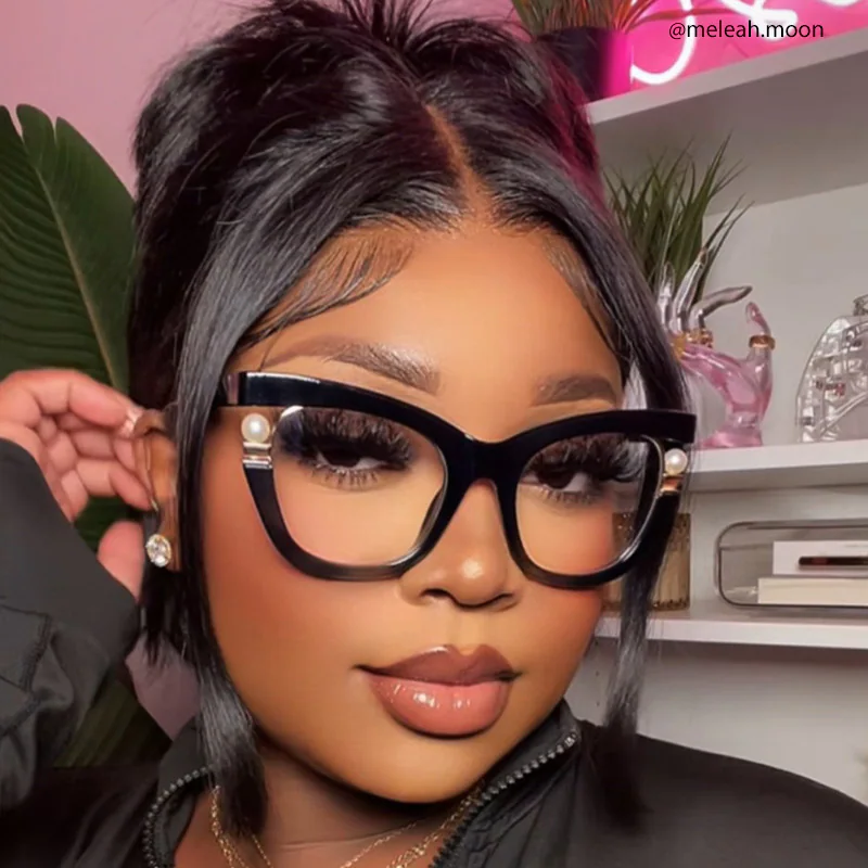 Pearl Glasses - Pearl Cateye Black Glasses 9 Pearl Glasses - Pearl Cateye Black Glasses
