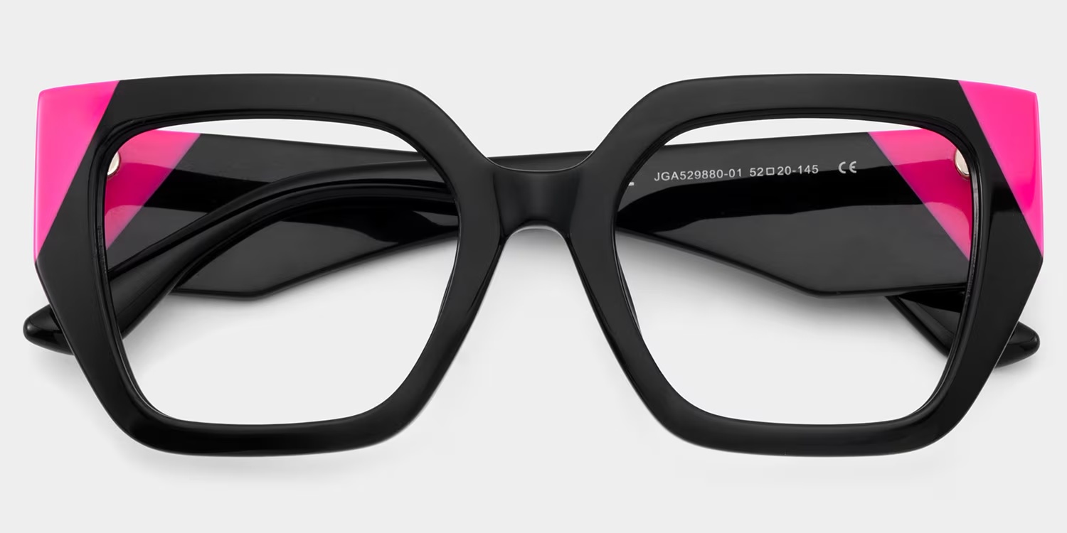 Viva Glasses - Viva Square Black Glasses 4 Viva Glasses - Viva Square Black Glasses