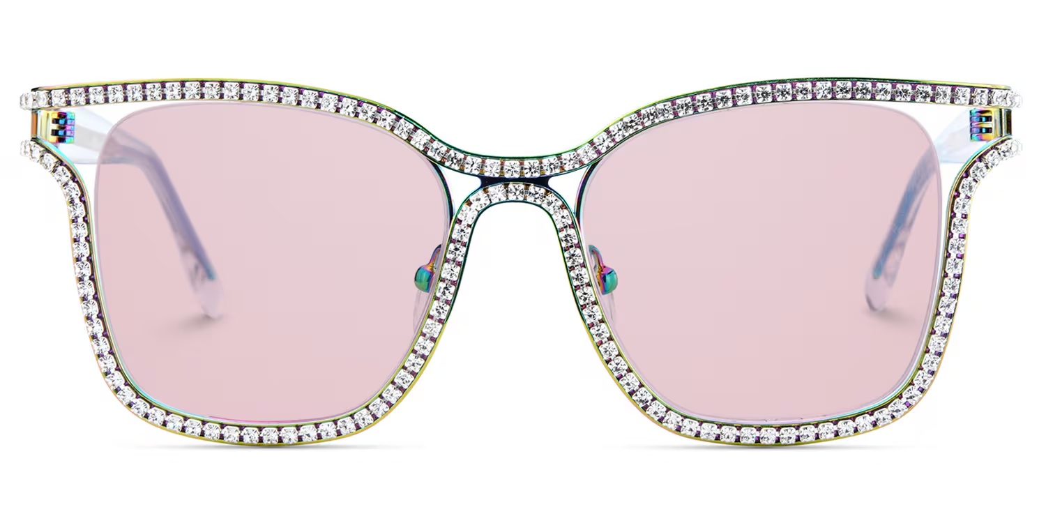 Shine Glasses - Shine Square Iridescent Sunglasses