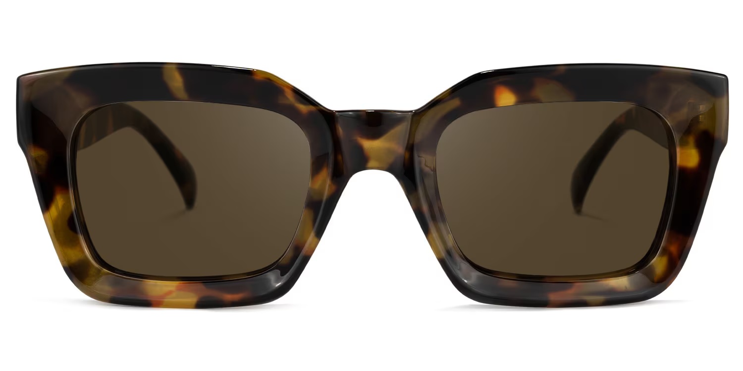 Nevaeh Glasses - Nevaeh Square Tortoise Sunglasses
