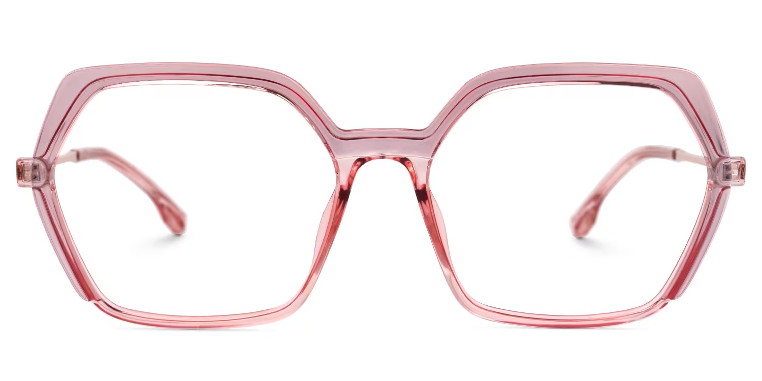 Waldron Glasses - Waldron Geometric Pink Glasses