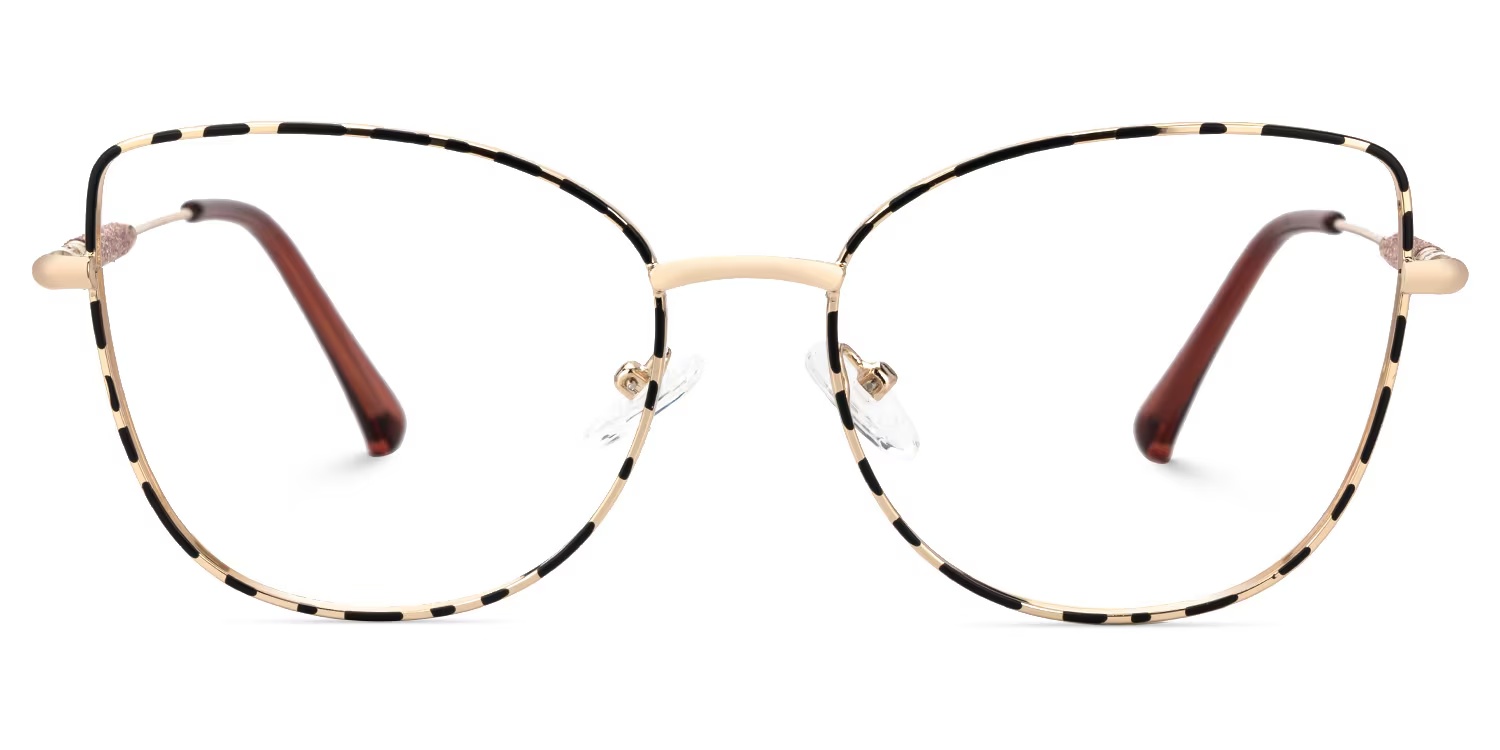 Seisay Glasses - Seisay Cateye Black - Gold Glasses