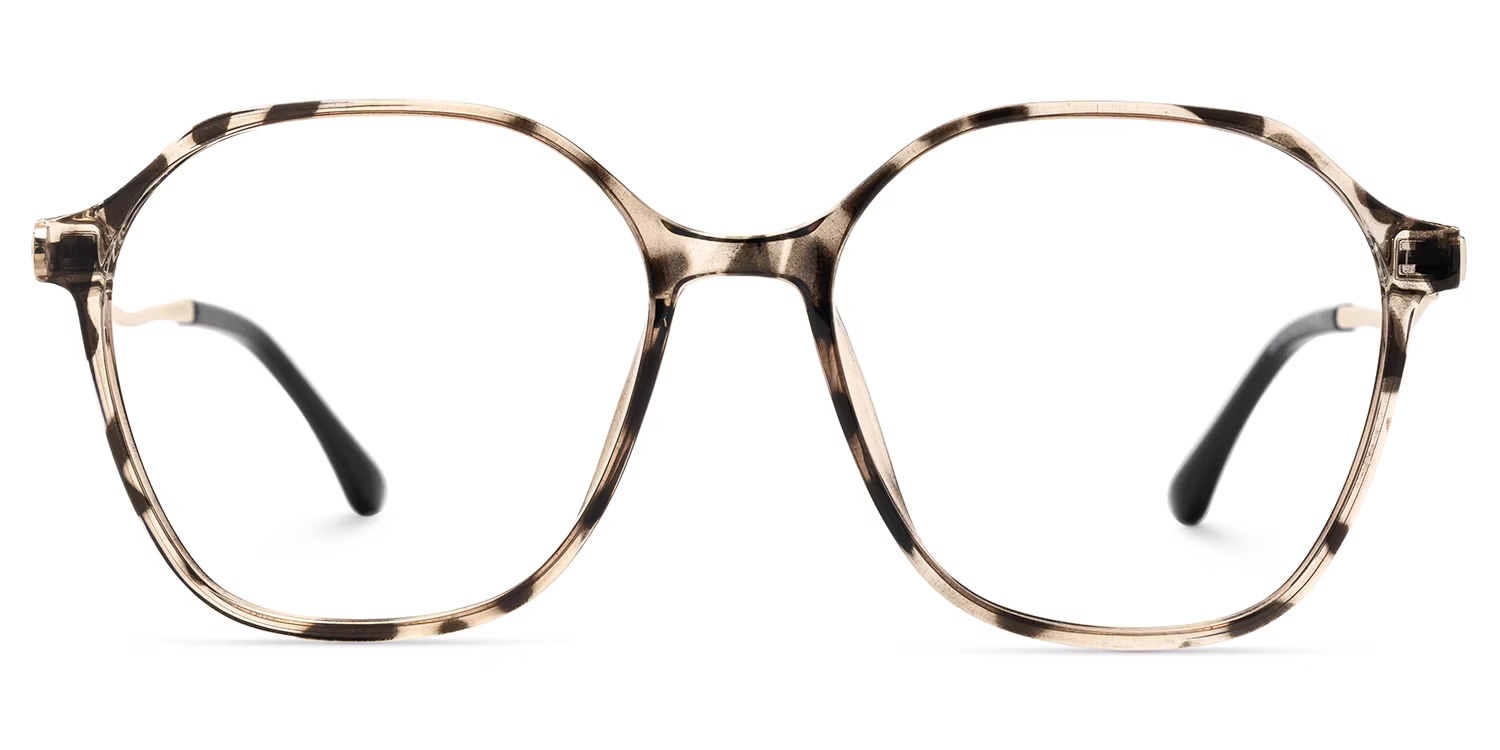Lekesha Glasses - Lekesha Geometric Tortoise Glasses