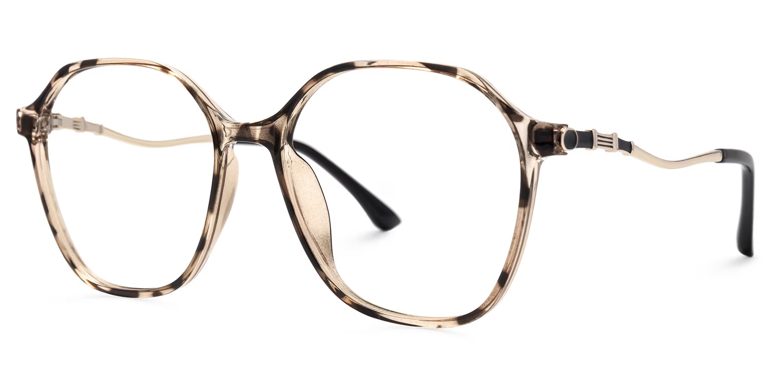 Lekesha Glasses - Lekesha Geometric Tortoise Glasses 3 Lekesha Glasses - Lekesha Geometric Tortoise Glasses