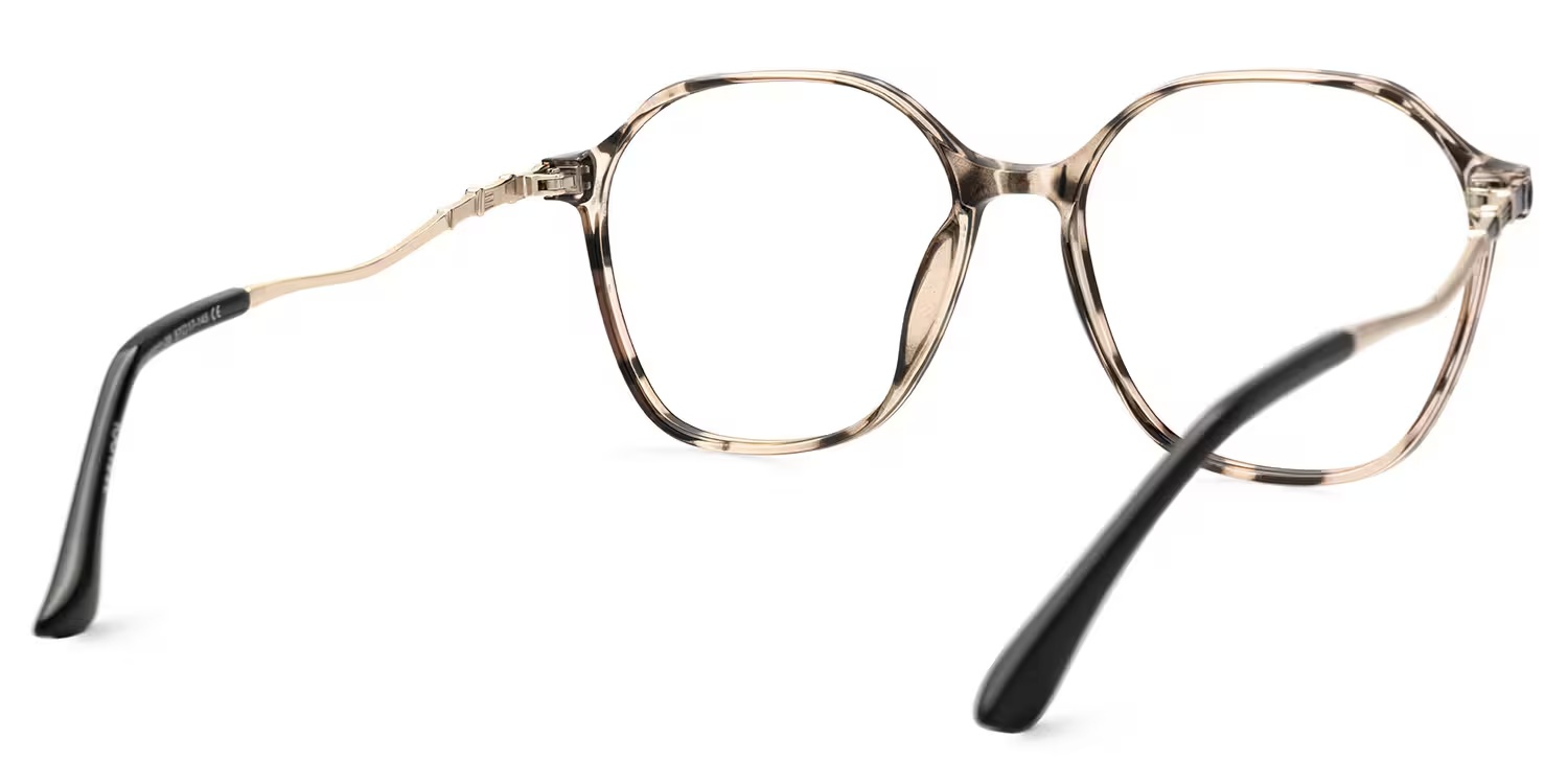 Lekesha Glasses - Lekesha Geometric Tortoise Glasses 5 Lekesha Glasses - Lekesha Geometric Tortoise Glasses