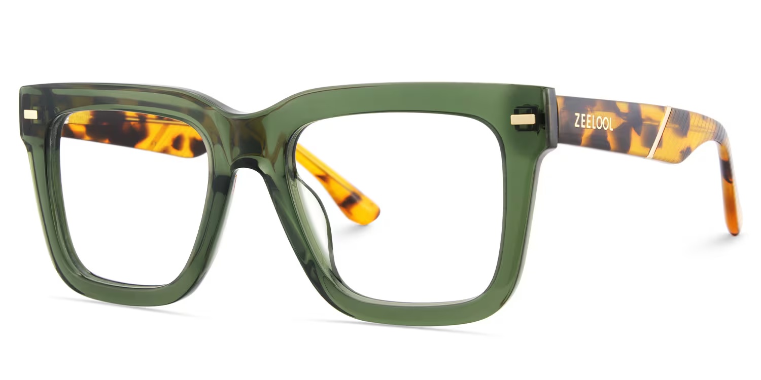 Redina Glasses - Redina Square Green Glasses 5 Redina Glasses - Redina Square Green Glasses