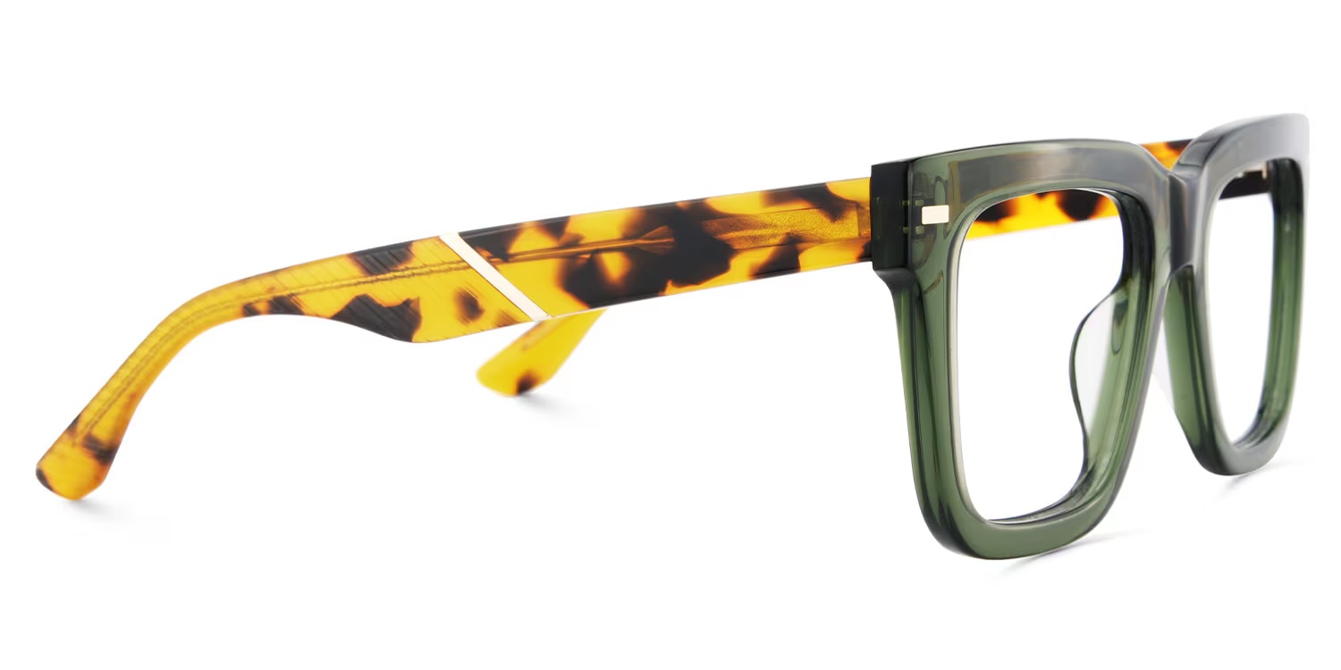 Redina Glasses - Redina Square Green Glasses 6 Redina Glasses - Redina Square Green Glasses
