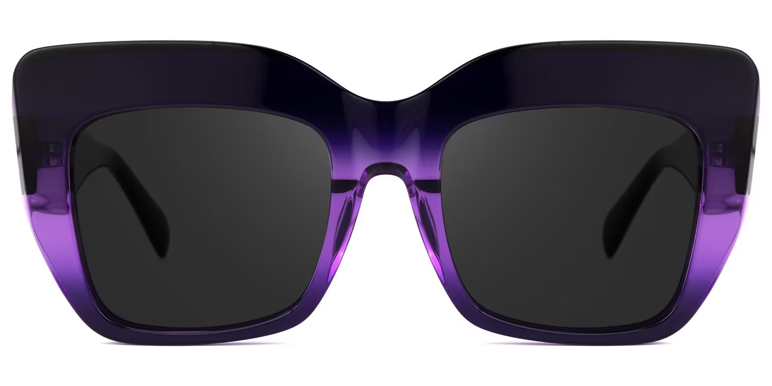 Charmaine Glasses - Charmaine Cat Eye Dark - Purple Sunglasses