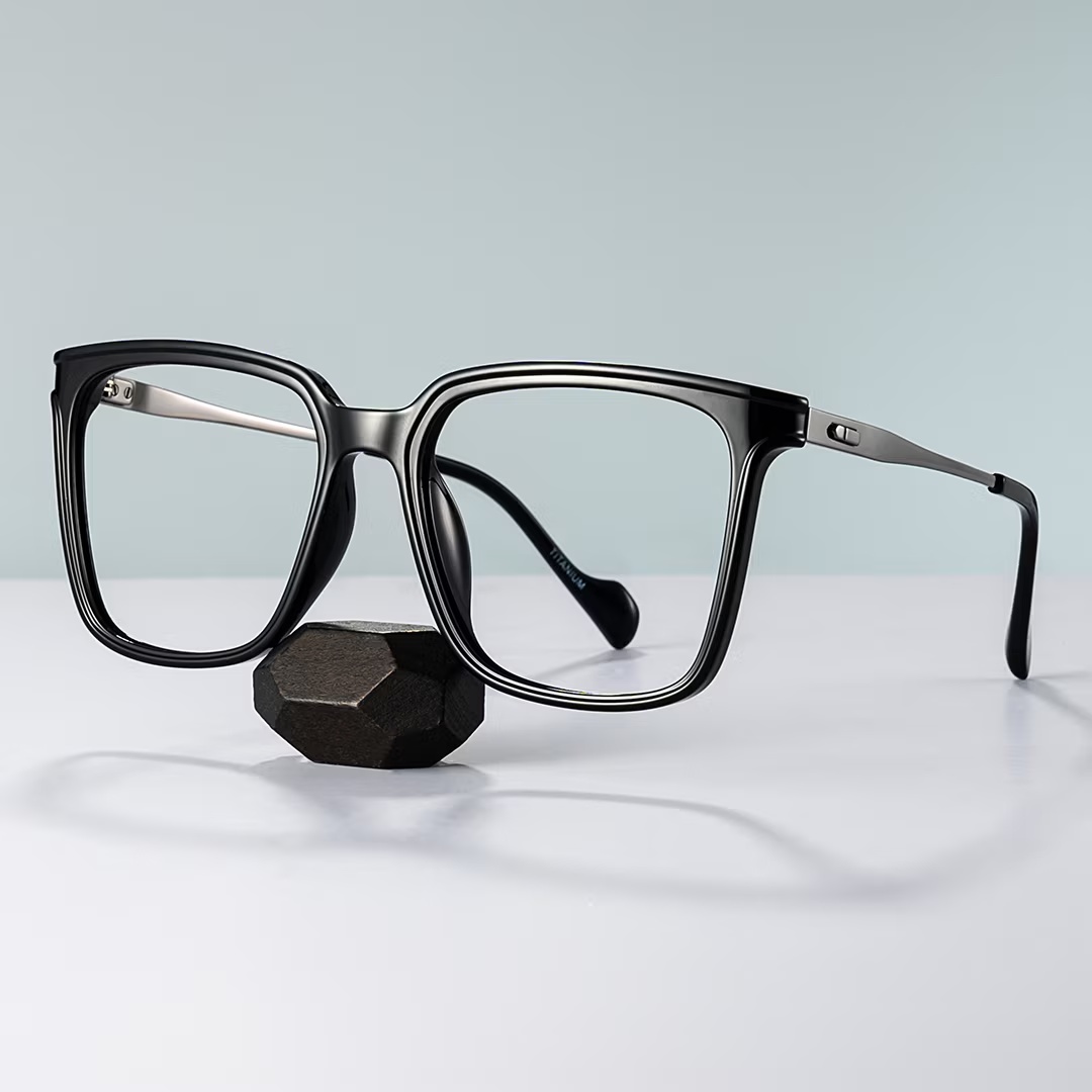 Zeyna Glasses - Zeyna Square Black Glasses