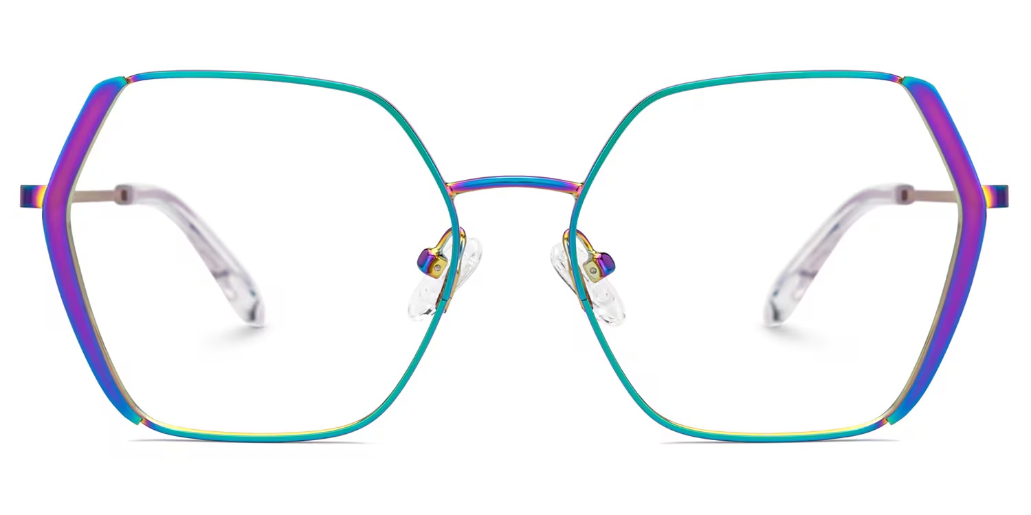 Belen Glasses - Belen Geometric Iridescent Glasses