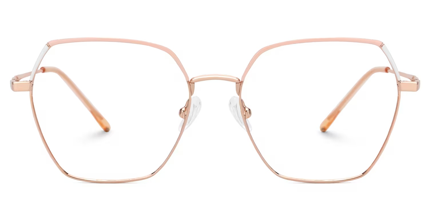 Marlon Glasses - Marlon Geometric Pink Glasses