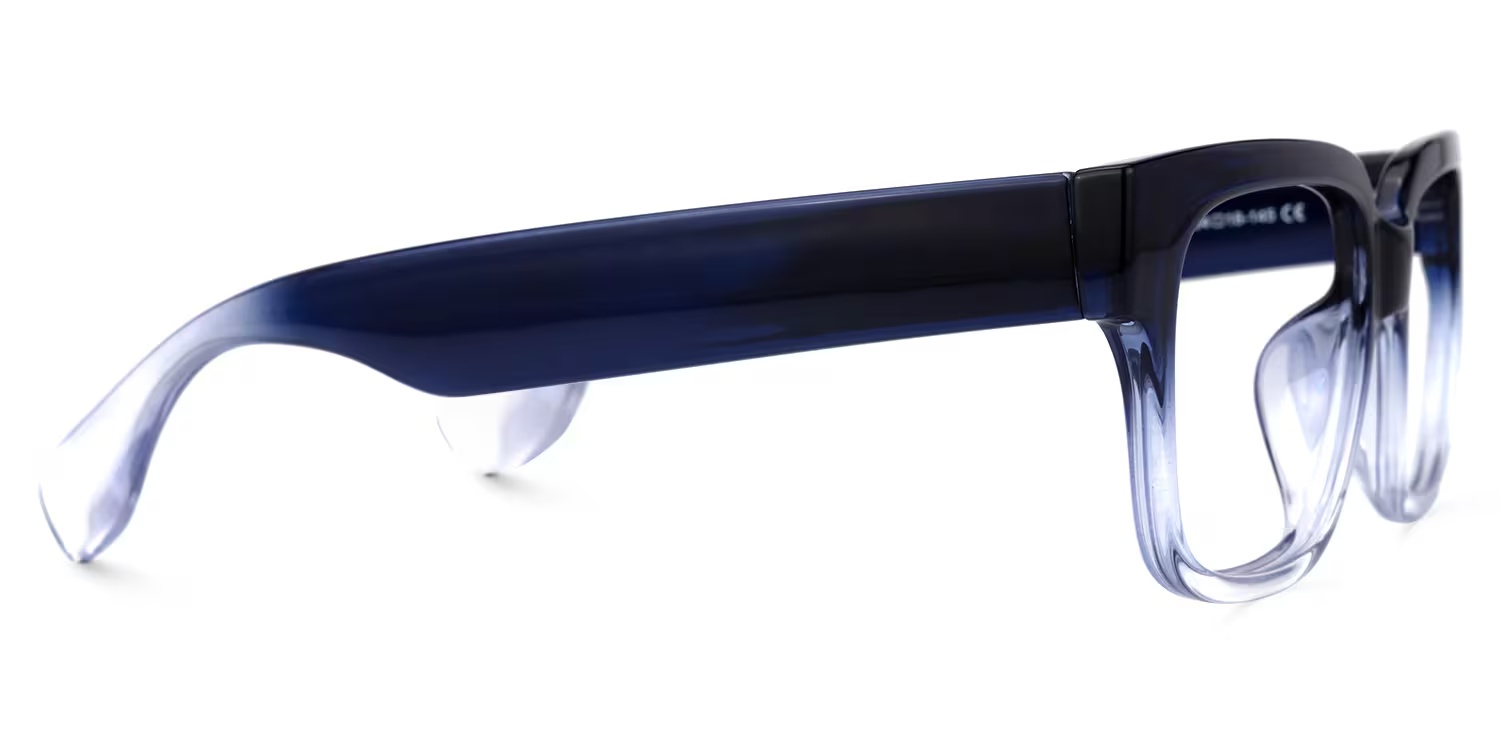 Colin Glasses - Colin Rectangle Dark - Blue Glasses 4 Colin Glasses - Colin Rectangle Dark - Blue Glasses