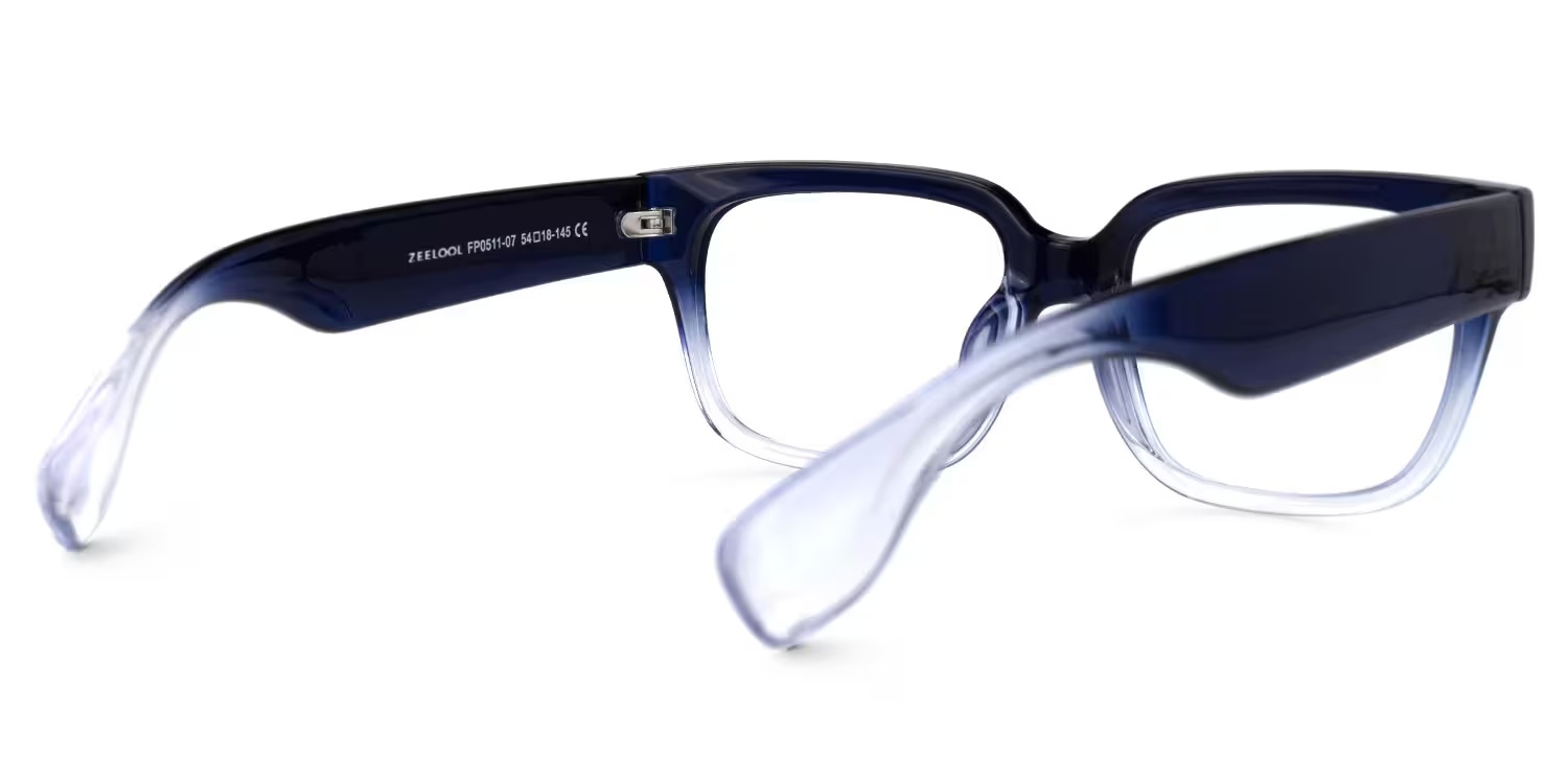 Colin Glasses - Colin Rectangle Dark - Blue Glasses 5 Colin Glasses - Colin Rectangle Dark - Blue Glasses