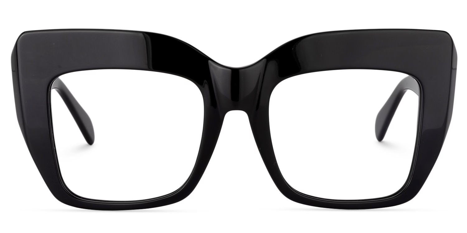 Charmaine Glasses - Charmaine Cat Eye Black Glasses