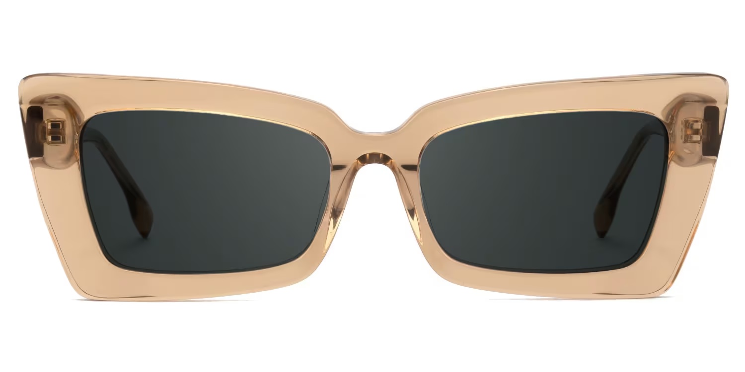 Newell Glasses - Newell Rectangle Brown Glasses
