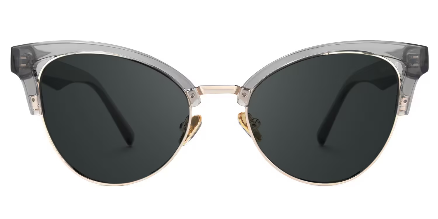 Charlene Glasses - Charlene Browline Gray Glasses