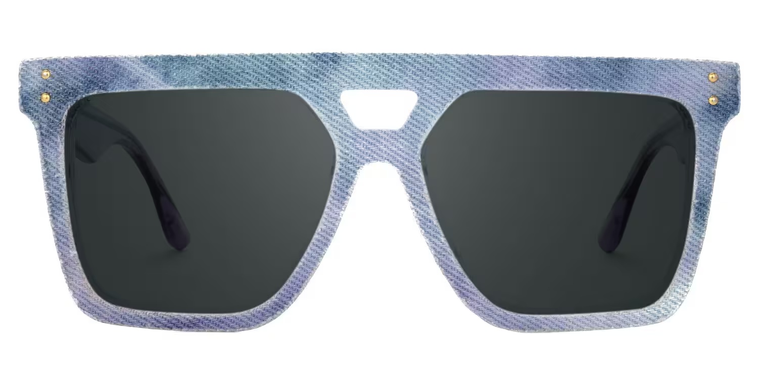 Rubin Glasses - Rubin Square Blue Purple Glasses