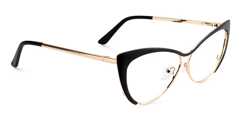 Ellen Glasses - Ellen Cateye Black Glasses 3 Ellen Glasses - Ellen Cateye Black Glasses