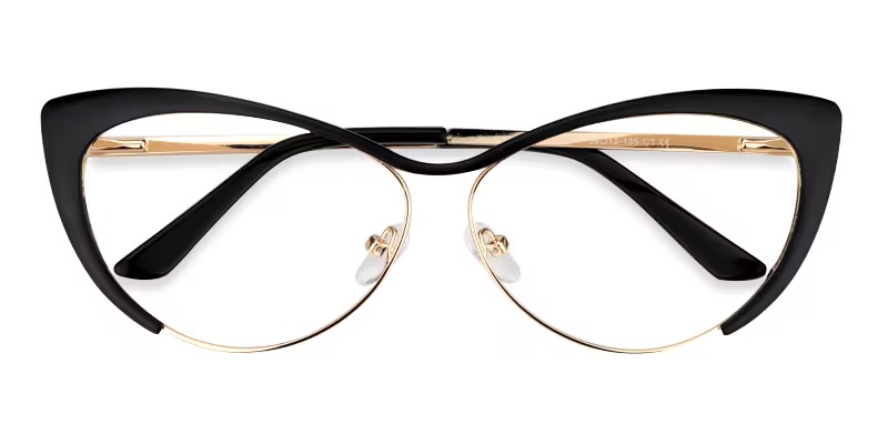 Ellen Glasses - Ellen Cateye Black Glasses 4 Ellen Glasses - Ellen Cateye Black Glasses