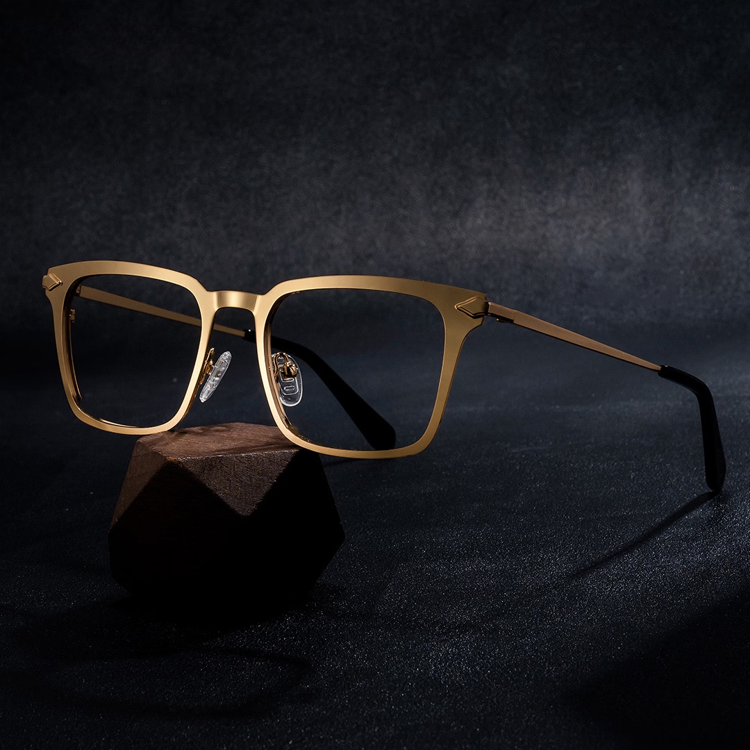 Chaney Glasses - Chaney Rectangle Gold Glasses