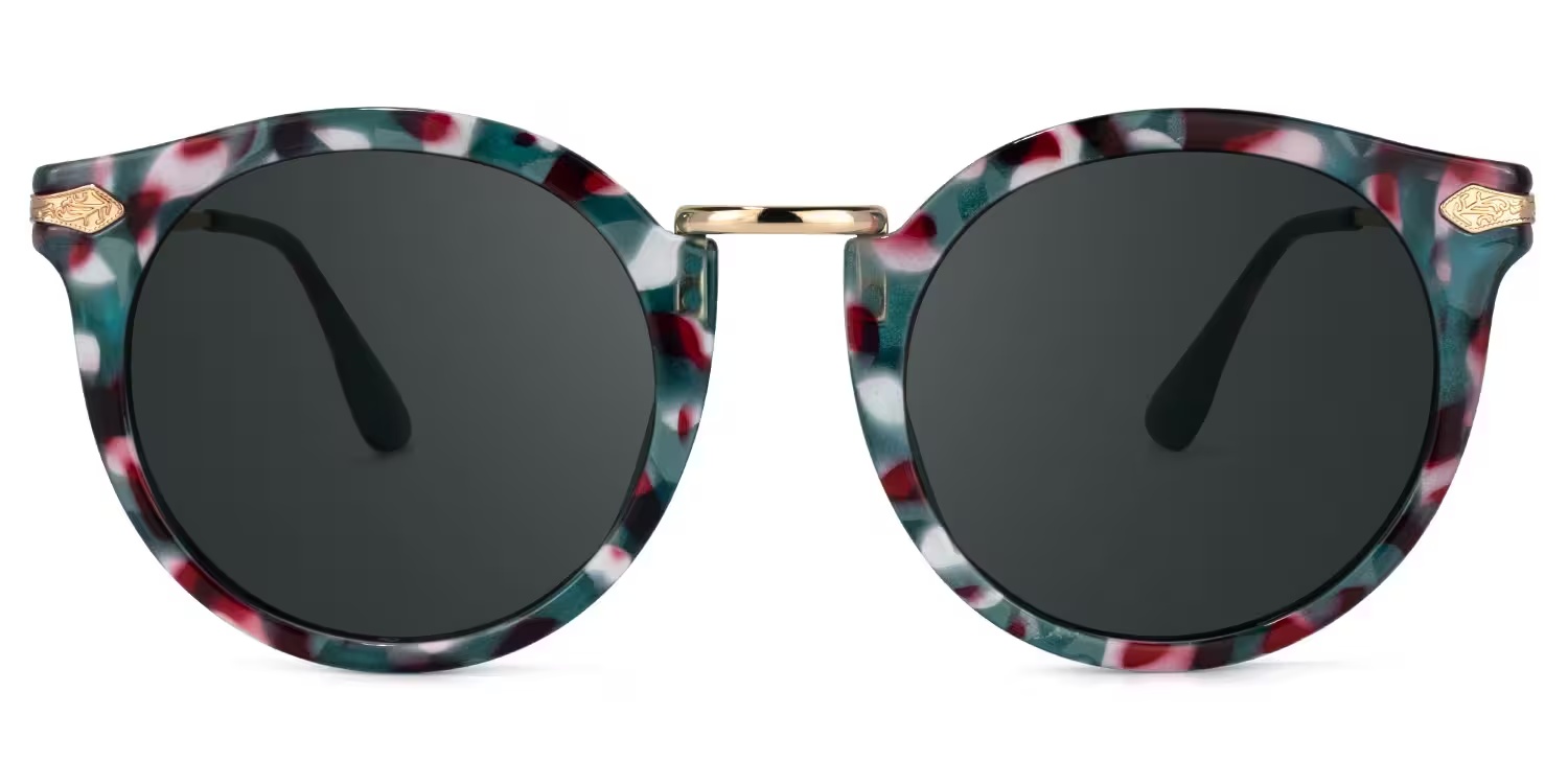 Quentina Glasses - Quentina Round Blue Glasses