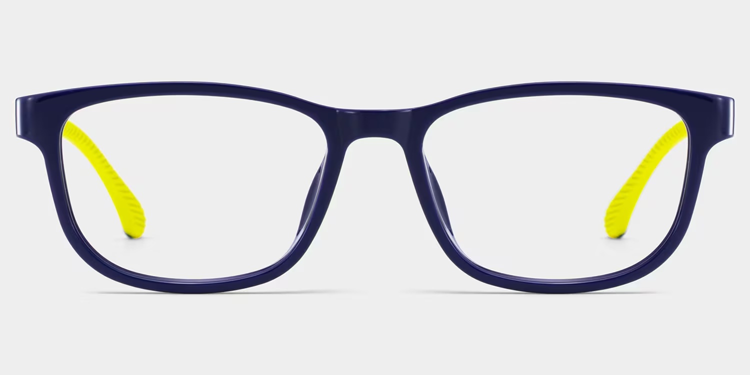 Robin( Age 8 - 12 ) Glasses - Robin Rectangle Black Yellow Glasses