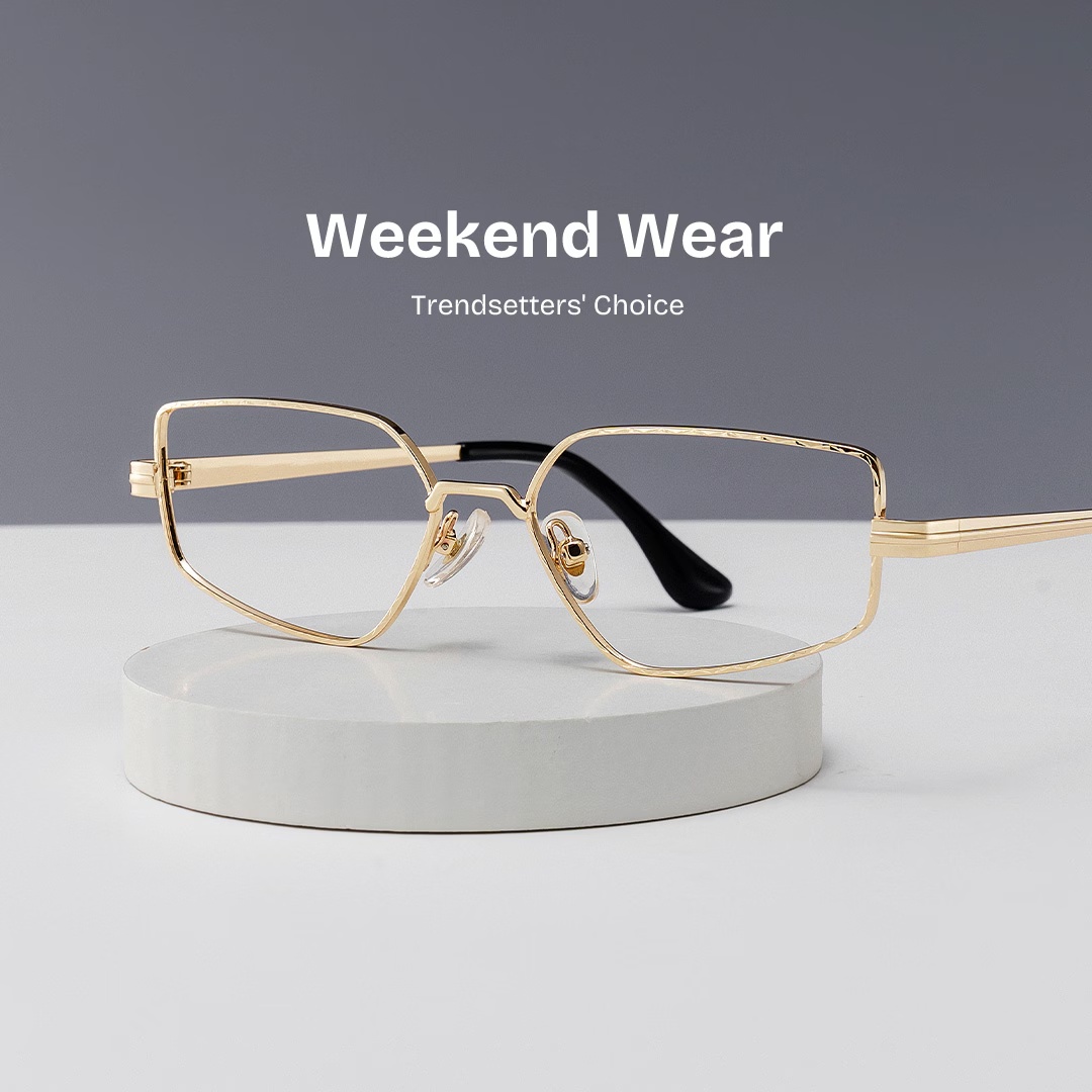 Lyle Glasses - Lyle Rectangle Gold Glasses