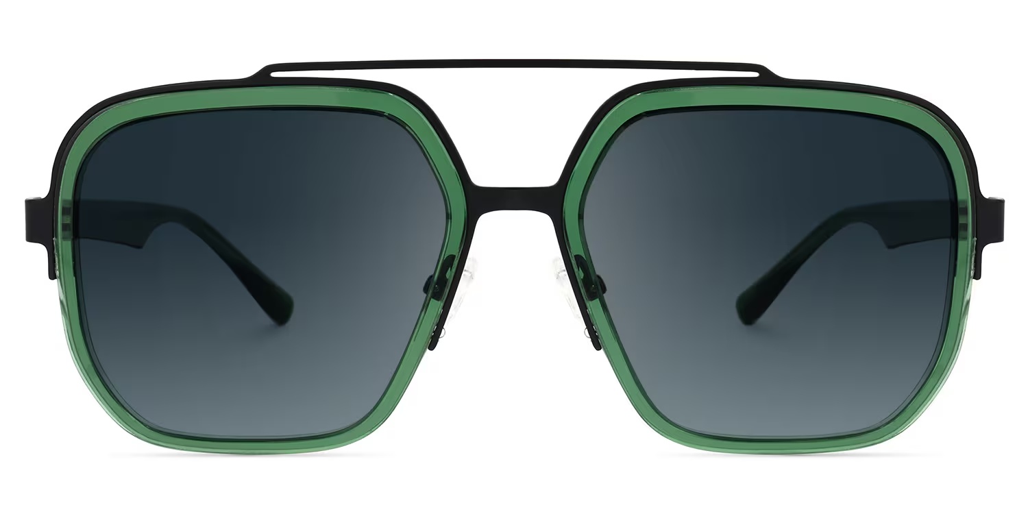 Ace Glasses - Ace Aviator Green Sunglasses