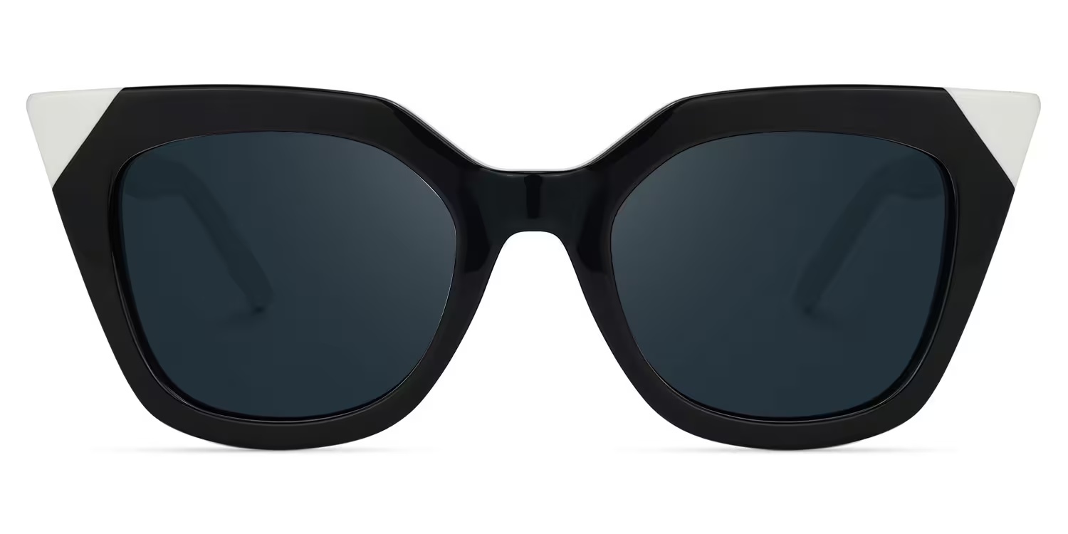 Debnath Glasses - Debnath Cateye Black Sunglasses
