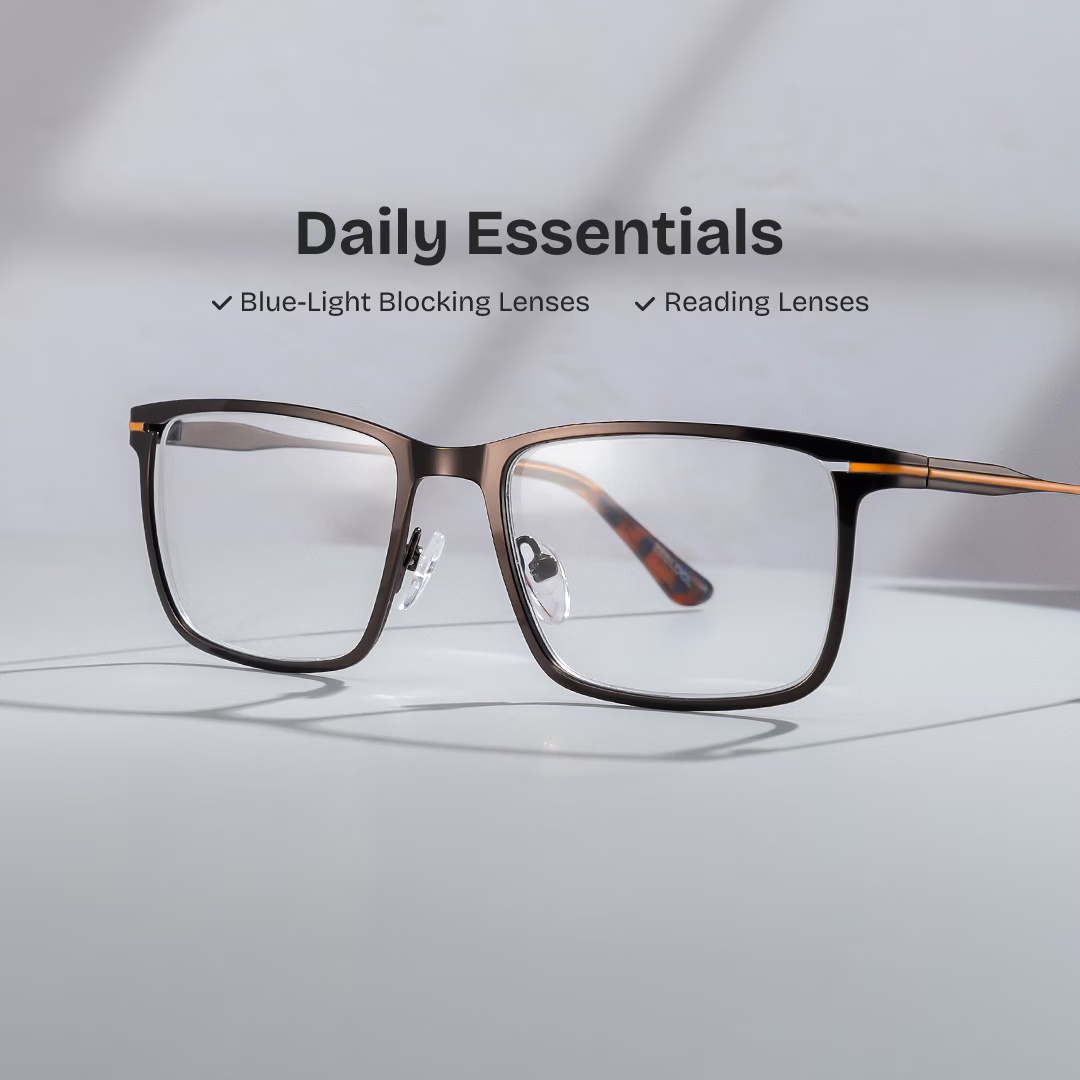 Roxana Glasses - Roxana Rectangle Brown Glasses