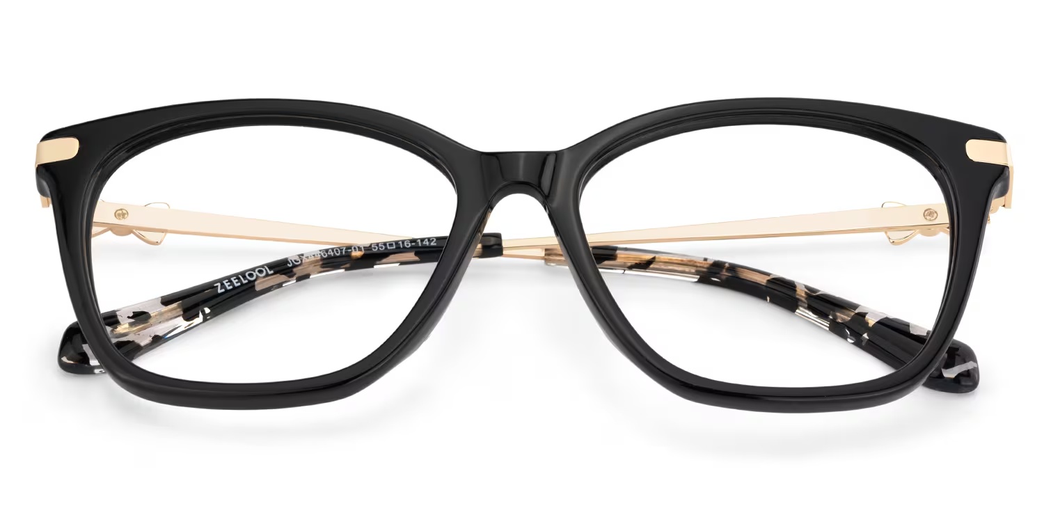 Suzy Glasses - Suzy Rectangle Black Glasses 4 Suzy Glasses - Suzy Rectangle Black Glasses