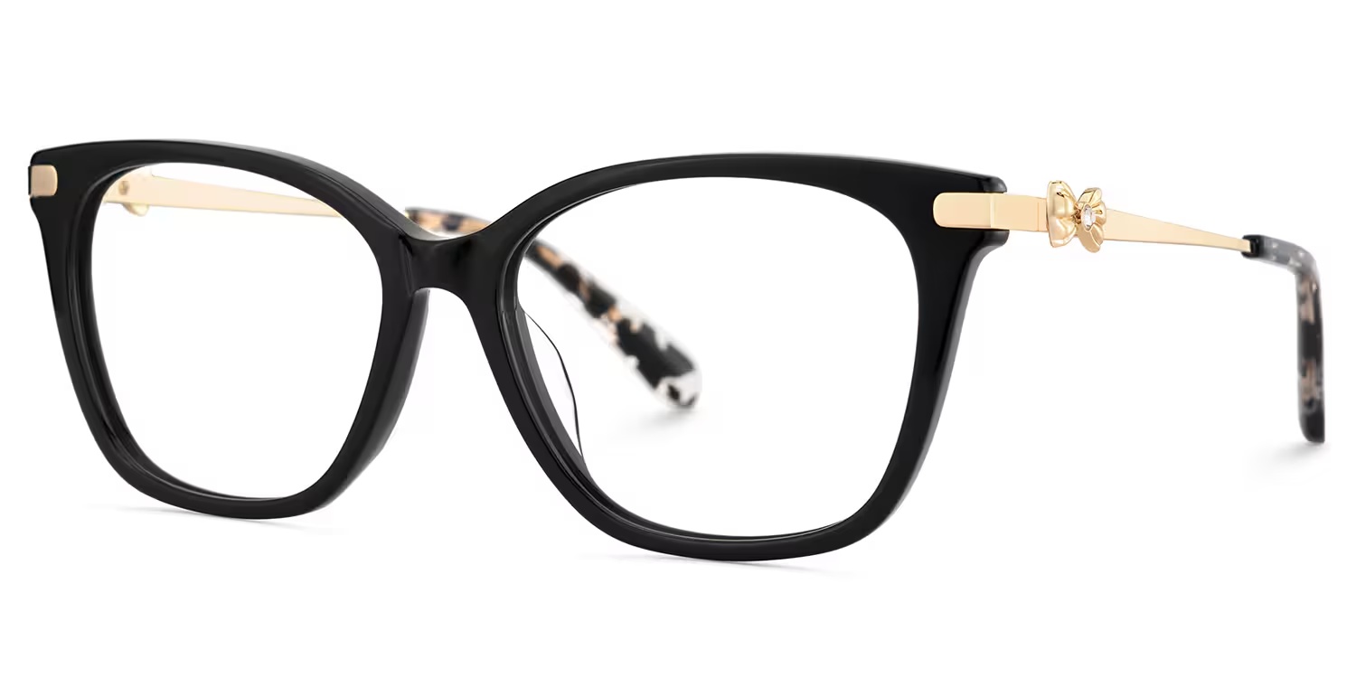 Suzy Glasses - Suzy Rectangle Black Glasses 5 Suzy Glasses - Suzy Rectangle Black Glasses