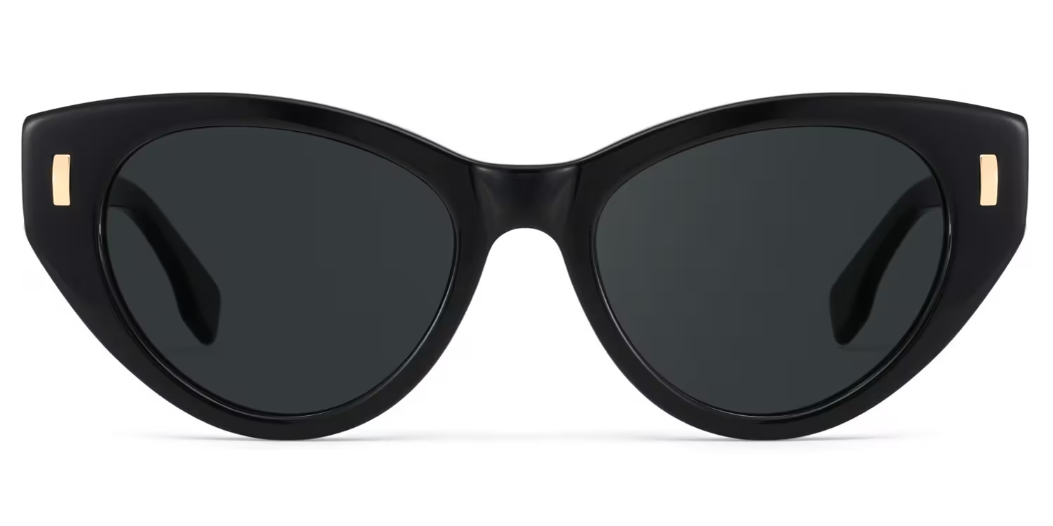 Azura Sunglasses - Azura Black Cat Eye Polarized Sunglasses