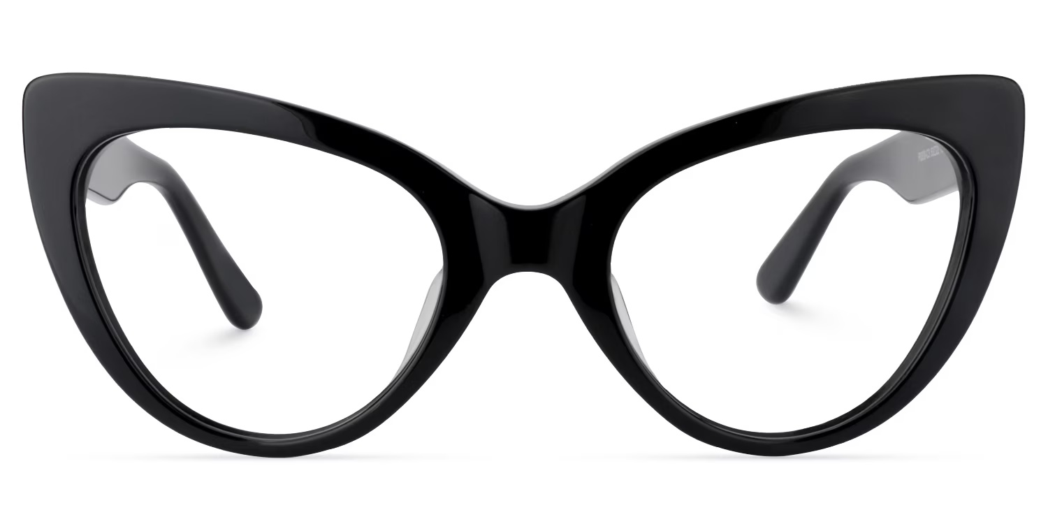 Claudette Glasses - Claudette Cat Eye Black Glasses