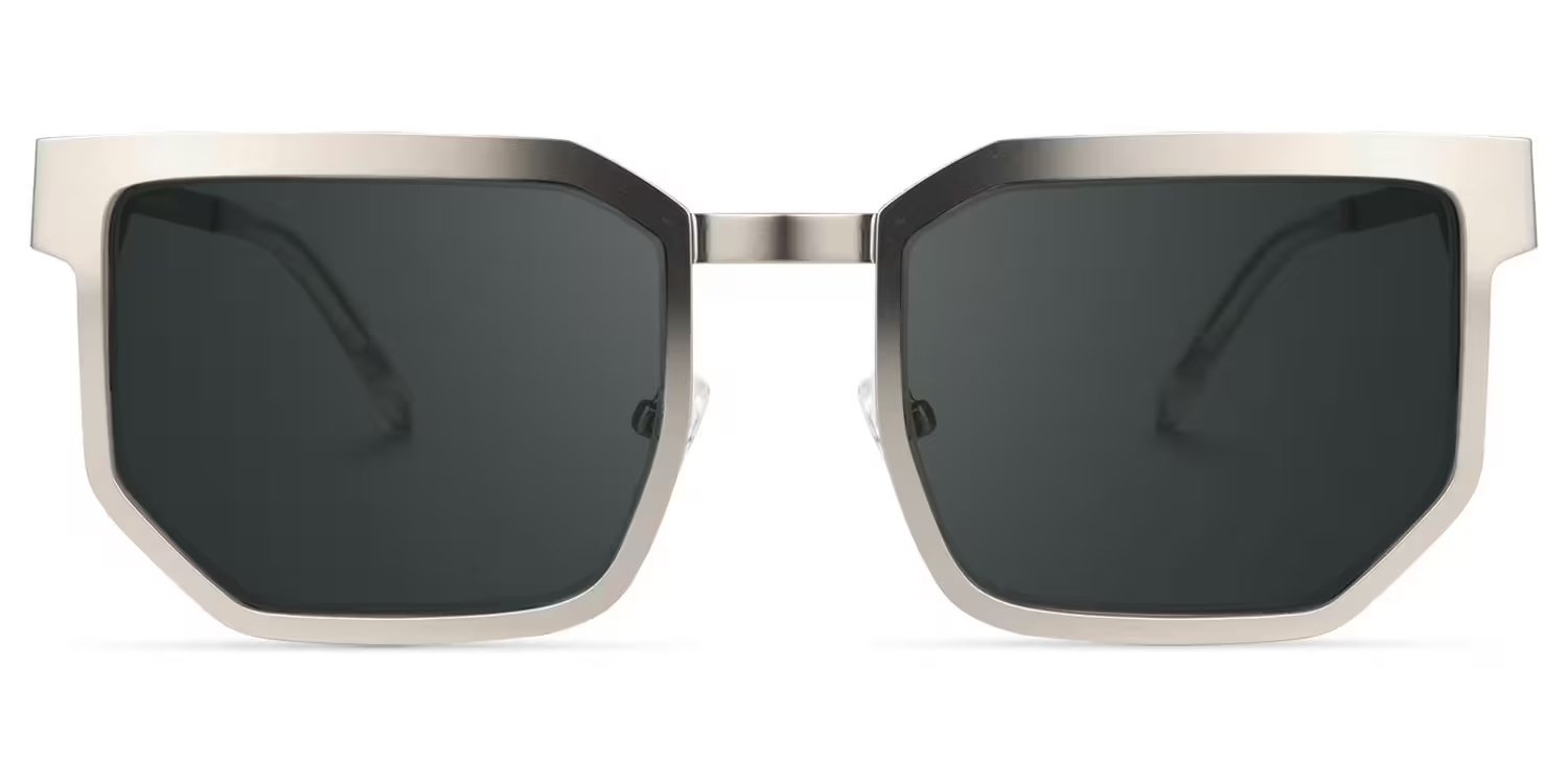 Barber Glasses - Barber Geometric Silver Glasses