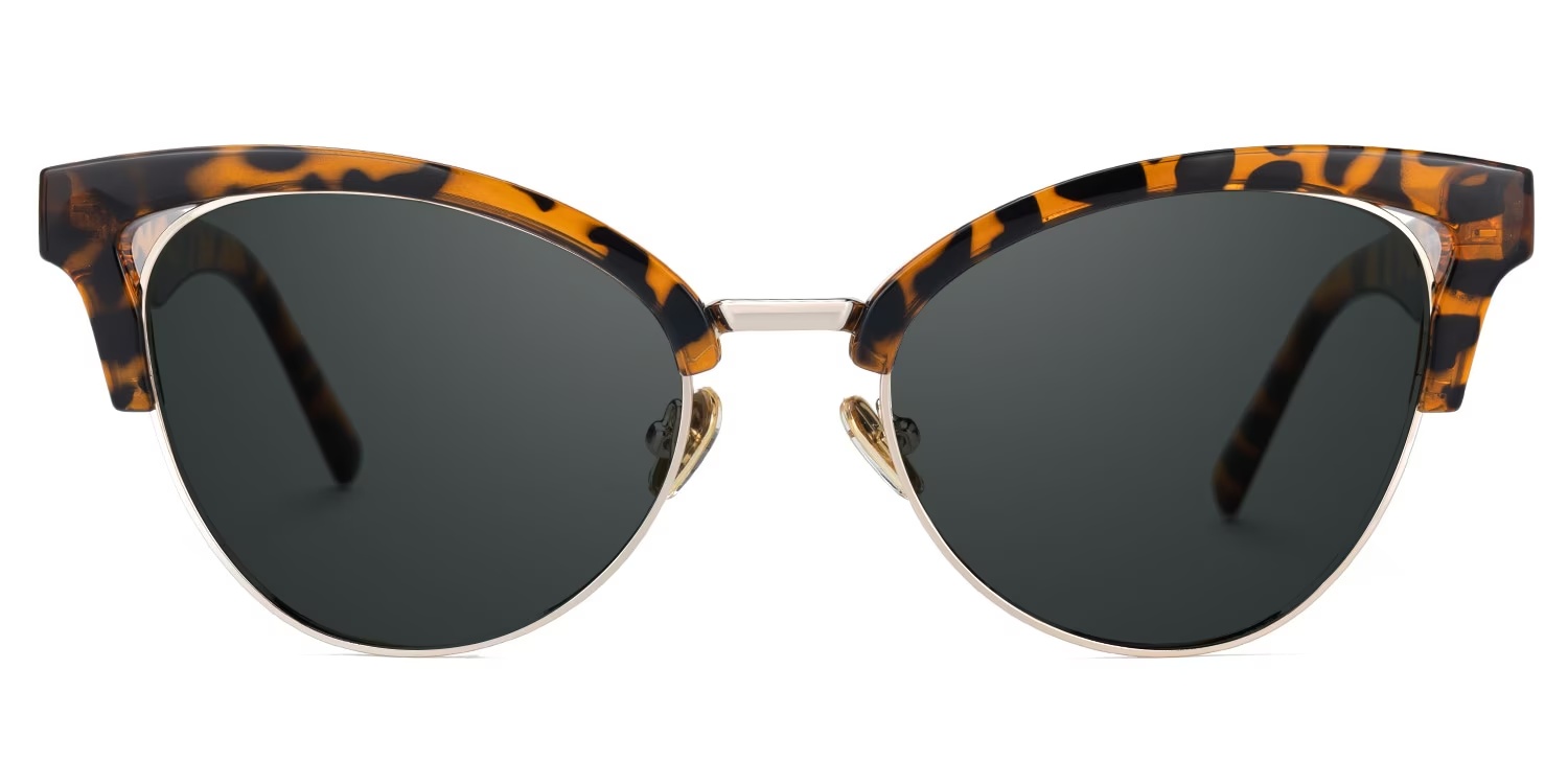 Charlene Glasses - Charlene Browline Tortoise Glasses