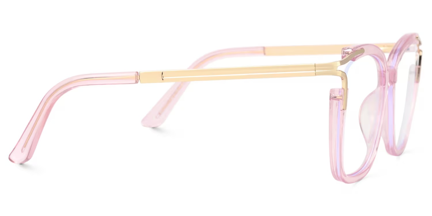 Sidibe Glasses - Sidibe Square Pink Glasses 4 Sidibe Glasses - Sidibe Square Pink Glasses