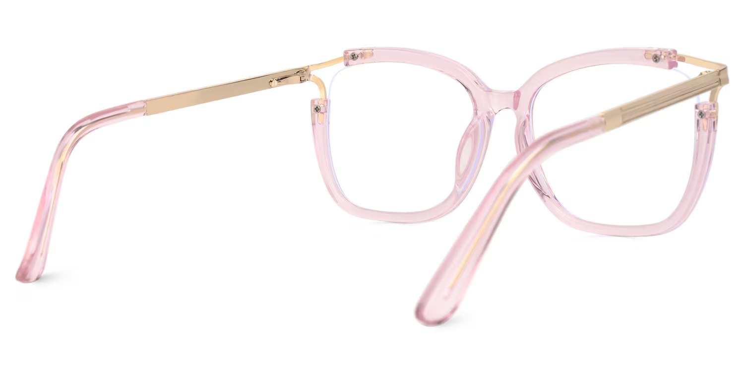 Sidibe Glasses - Sidibe Square Pink Glasses 5 Sidibe Glasses - Sidibe Square Pink Glasses