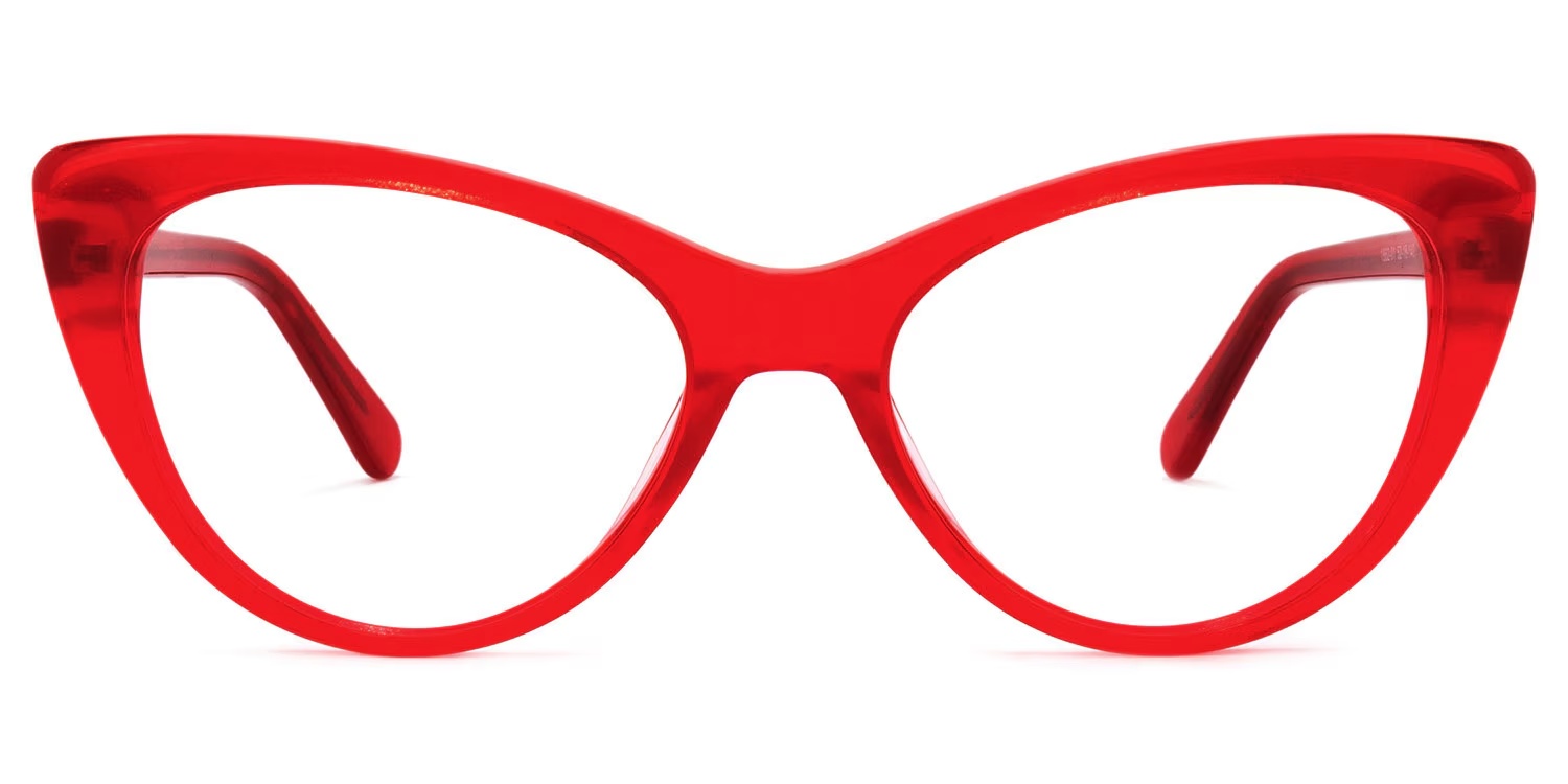 Charis Glasses - Charis Cat Eye Red Glasses