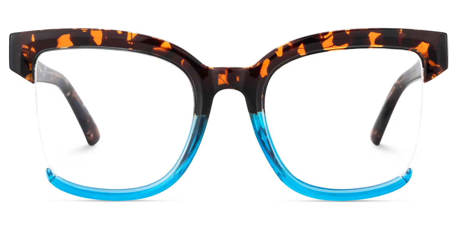 Cadogan Glasses - Cadogan Square Blue Tortoise Glasses 3 Cadogan Glasses - Cadogan Square Blue Tortoise Glasses