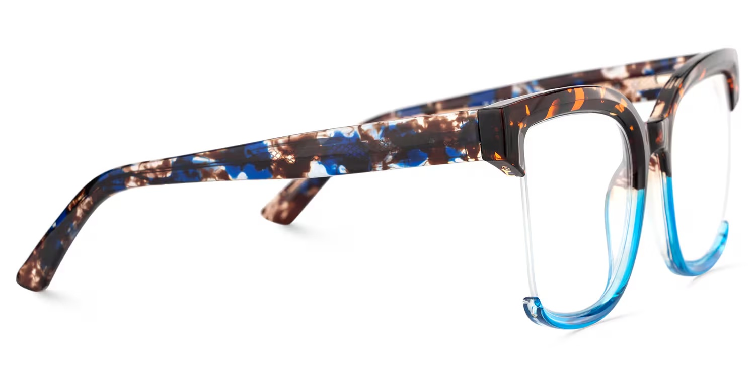 Cadogan Glasses - Cadogan Square Blue Tortoise Glasses 6 Cadogan Glasses - Cadogan Square Blue Tortoise Glasses