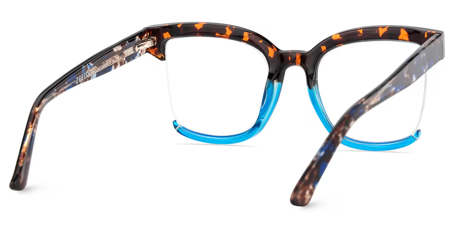 Cadogan Glasses - Cadogan Square Blue Tortoise Glasses 7 Cadogan Glasses - Cadogan Square Blue Tortoise Glasses