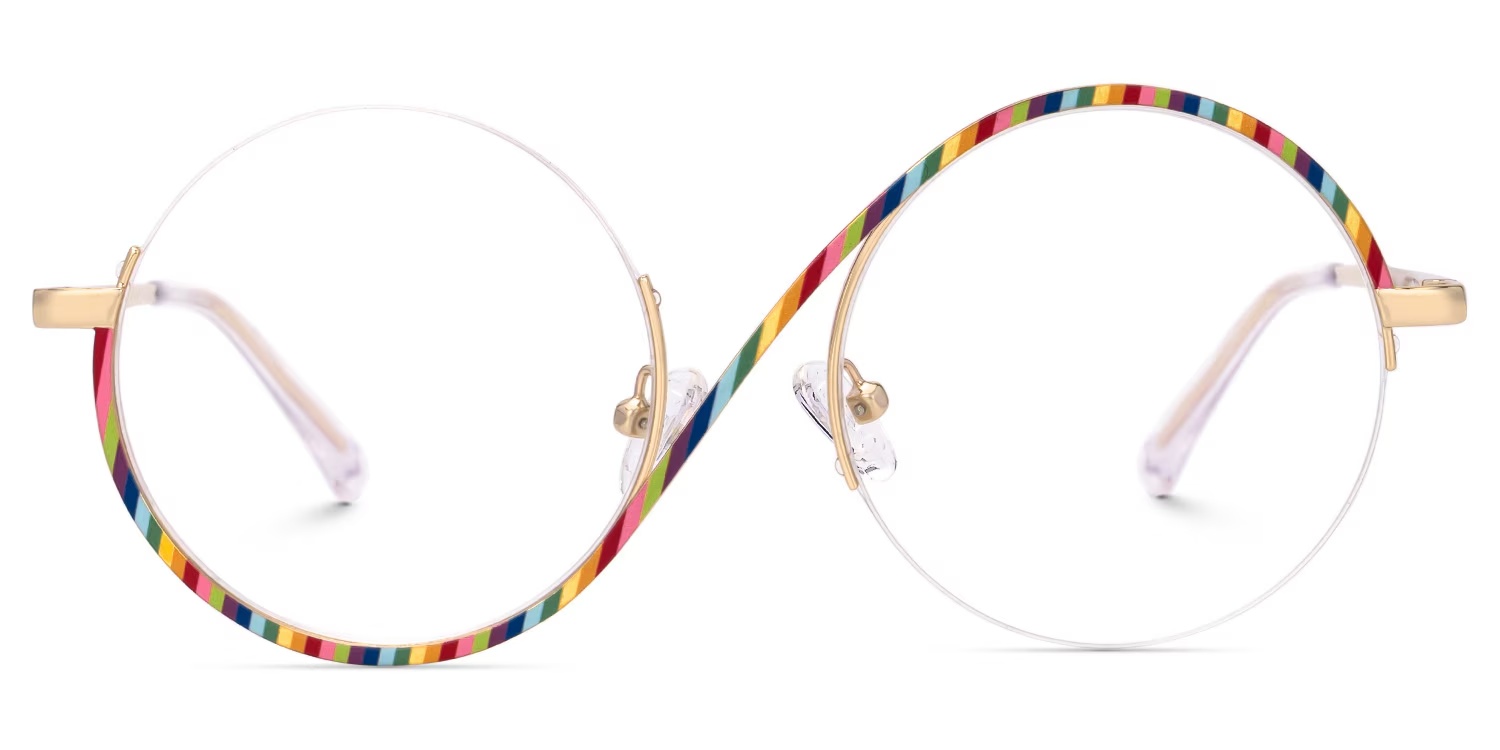 Flozif Glasses - Flozif Round Rainbow Glasses