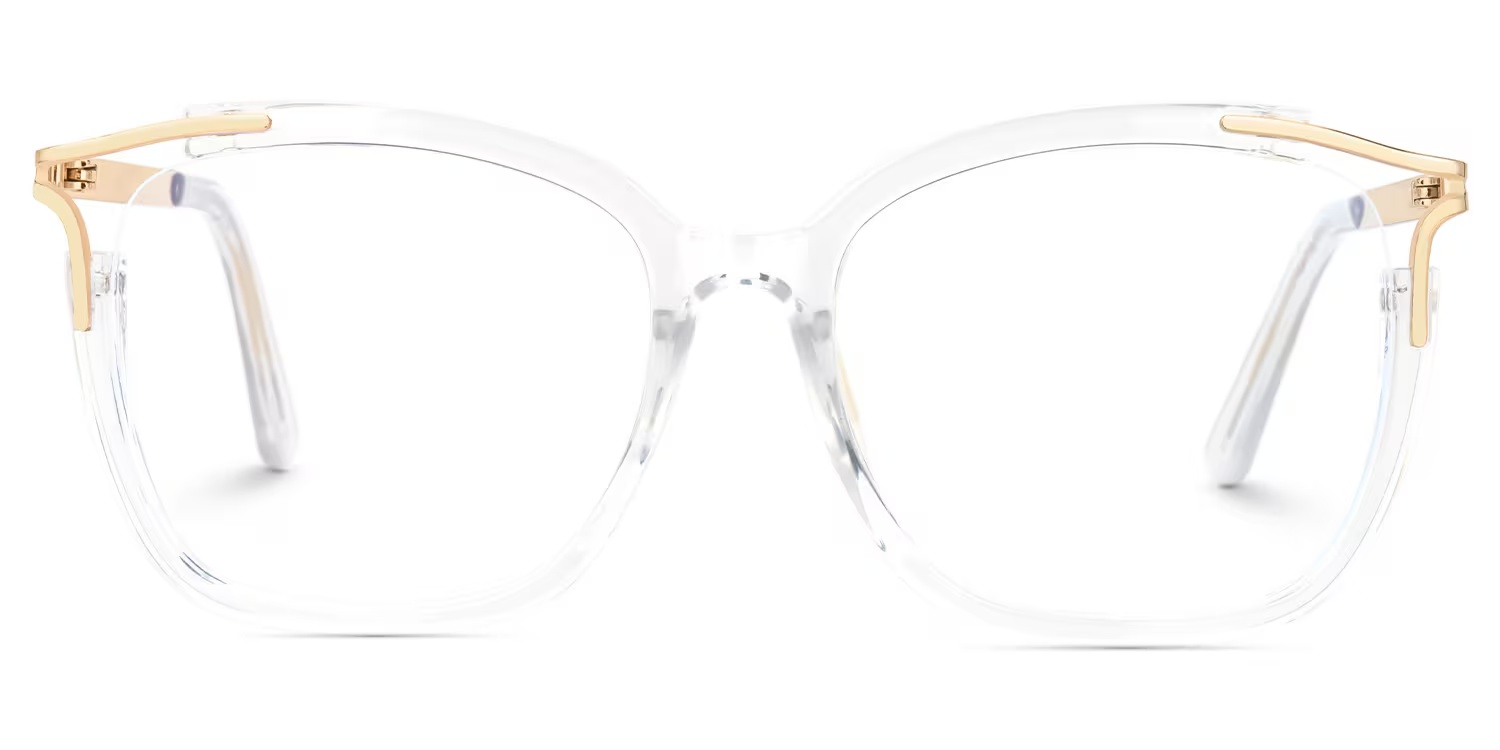 Sidibe Glasses - Sidibe Square Crystal Glasses