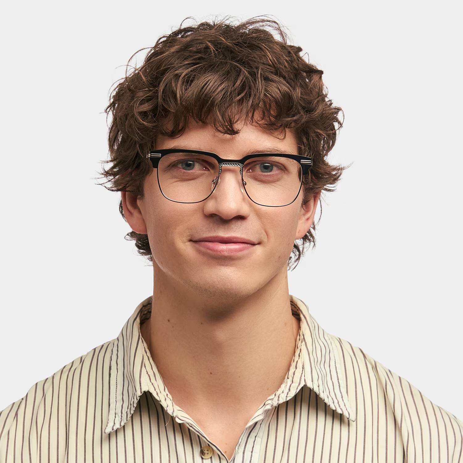 Boyde Glasses - Boyde Browline Black Glasses