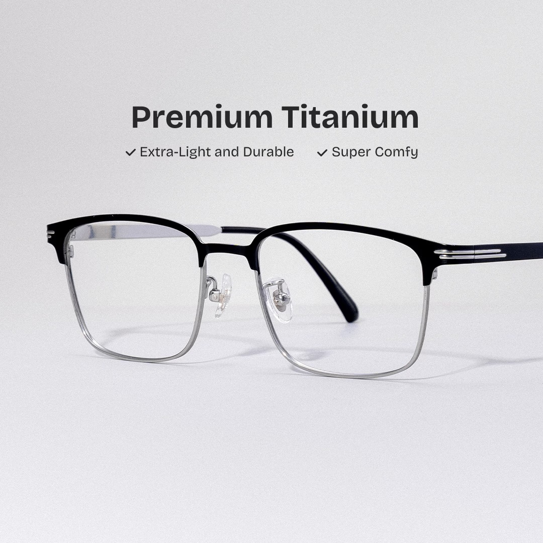 Charleston Glasses - Charleston Browline Silver Glasses